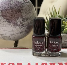 2 LONDONTOWN LAKUR Nail Polish Enhanced Colour Lacquer Sz 0.4 Fl oz Lady Luck B3