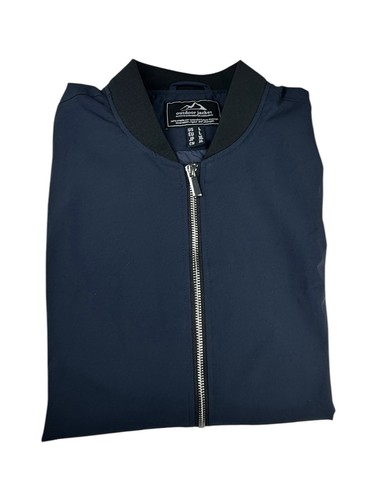 Outdoor Jacket “Always Striving For Excellence” 100% Polyester Blue Size Large - Picture 13 of 14