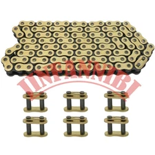 428H Drive Chain 130 Link & 6pcs Connecting Master Link for Motorcycle Dirt Bike