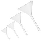 8 pcs  Glass Round Filling Funnel Labware Glass Triangle Funnel Labs Equipment