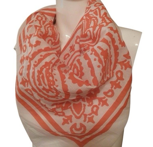 Sperry Schal Halstuch in Banda Print Neu mit Etikett Rostfarben. 48” x 48” 100 % Baumwolle 38 $ - Bild 1 von 8