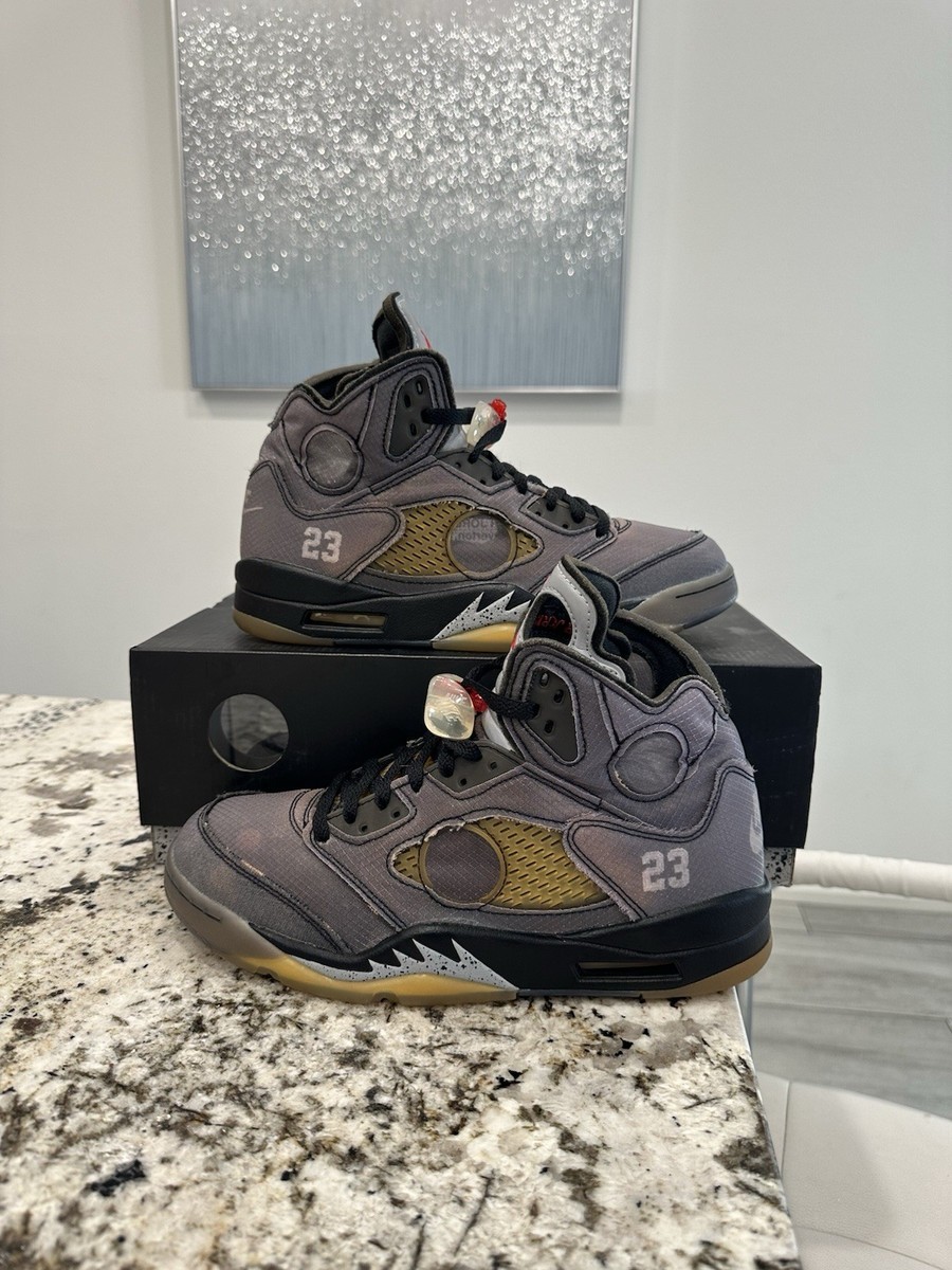 Size 9 - Jordan 5 Retro SP x Off-White Mid Muslin