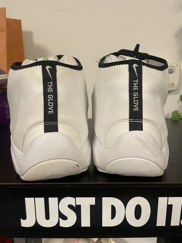 NIKE Air Zoom Flight THE GLOVE SZ 15 White, Poison Green Gary Payton 616773-100 - Picture 5 of 11