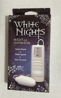White Nights Bullet & Controller - White - Velvet Touch - Multi Speed