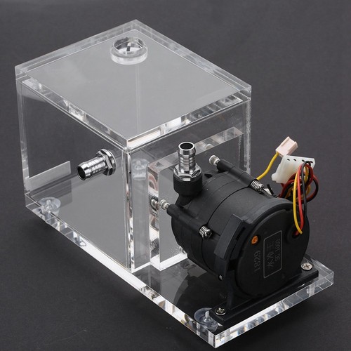 Integrated 890Ml Pc Cooled Water Pump Acrylic Water Cooling Tank 1200L H AM - Afbeelding 2 van 8