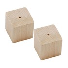  2 Pcs Cake Stands Baking Supplies Wooden Flower Nail Decorated Bases