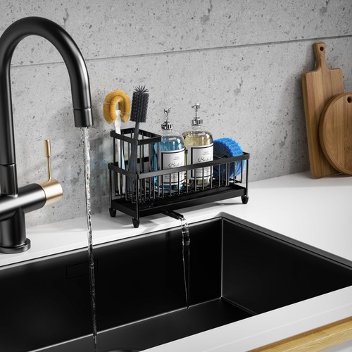 Extra Large Sponge Holder for Kitchen Sink Organizer Caddy, Dish Brush Scrubb... - Bild 7 von 8