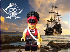 LEGO®  1 × Pirate Minifigur moc Neu 