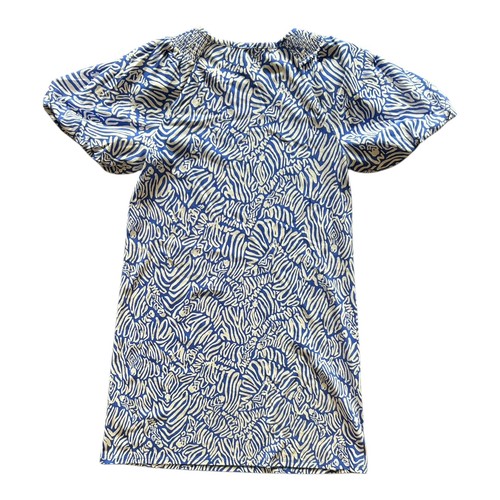 Lilly Pulitzer Rosen T-Shirt Dress Small 100% Cotton Martinique Blue Zee Bebe - Picture 3 of 5