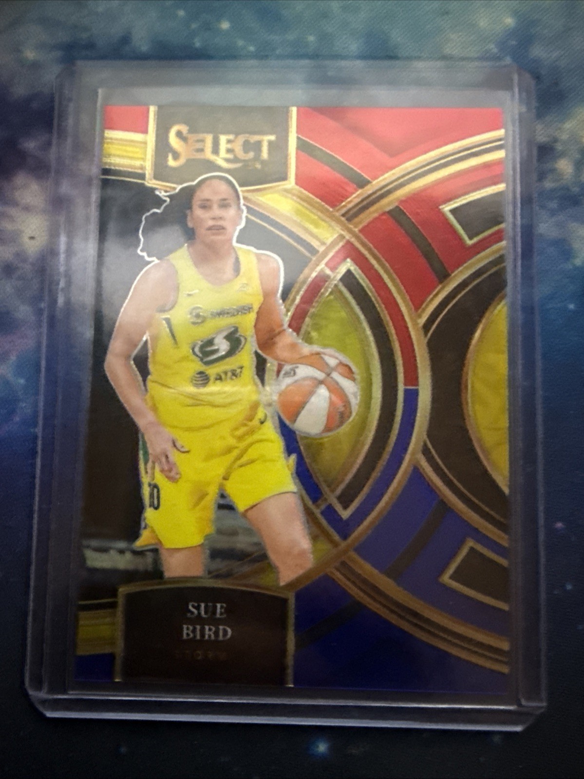 2024 Panini Select WNBA - Premier Level Sue Bird #150 Red & Blue Prizm361 /399