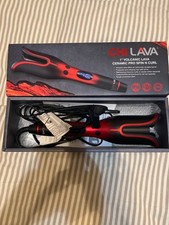 CHI Lava Spin N Curl Professional Curling Iron - Black/Red