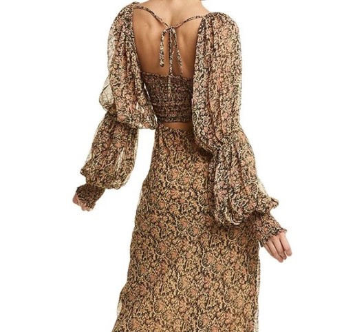 NWT Free People Aglow Bohemian Midi Dress - Size M - Picture 2 of 9