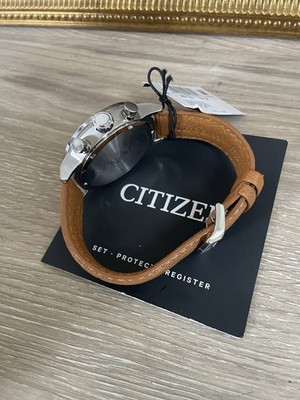 Citizen Eco-Drive Brycen 44mm Stainless Steel Brown Leather Strap