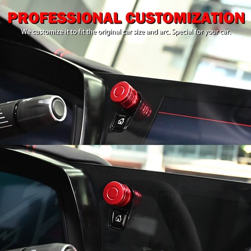 Fits Corvette Stingray Z06 E-Ray C8 2020~2025 Red Aluminum Console Volume Knob - Picture 5 of 16