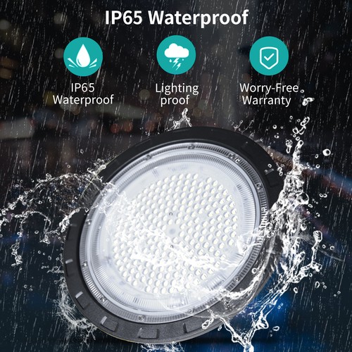 100-600W UFO LED Hallenbeleuchtung Industrielampe Hochregal Hallenstrahler Lampe - Bild 44 von 54