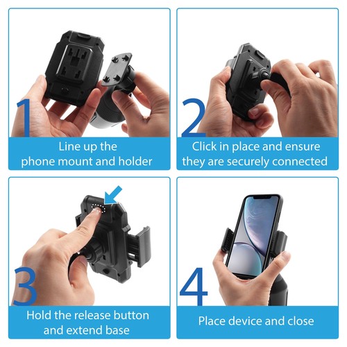 Universal Adjustable Car Phone Mount Cup Holder Cradle Stand For Cellphone - Picture 7 of 10