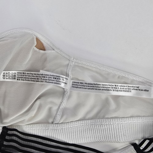 Victoria Sport Sport BH schwarz weiß Träger Rücken Activewear L/G - Bild 11 von 12