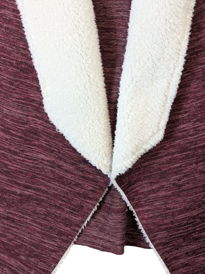 NWT Small Almost Famous Tan Faux Sherpa Shearling Vest Sleeveless Knit Top Soft - Image 3 of 4