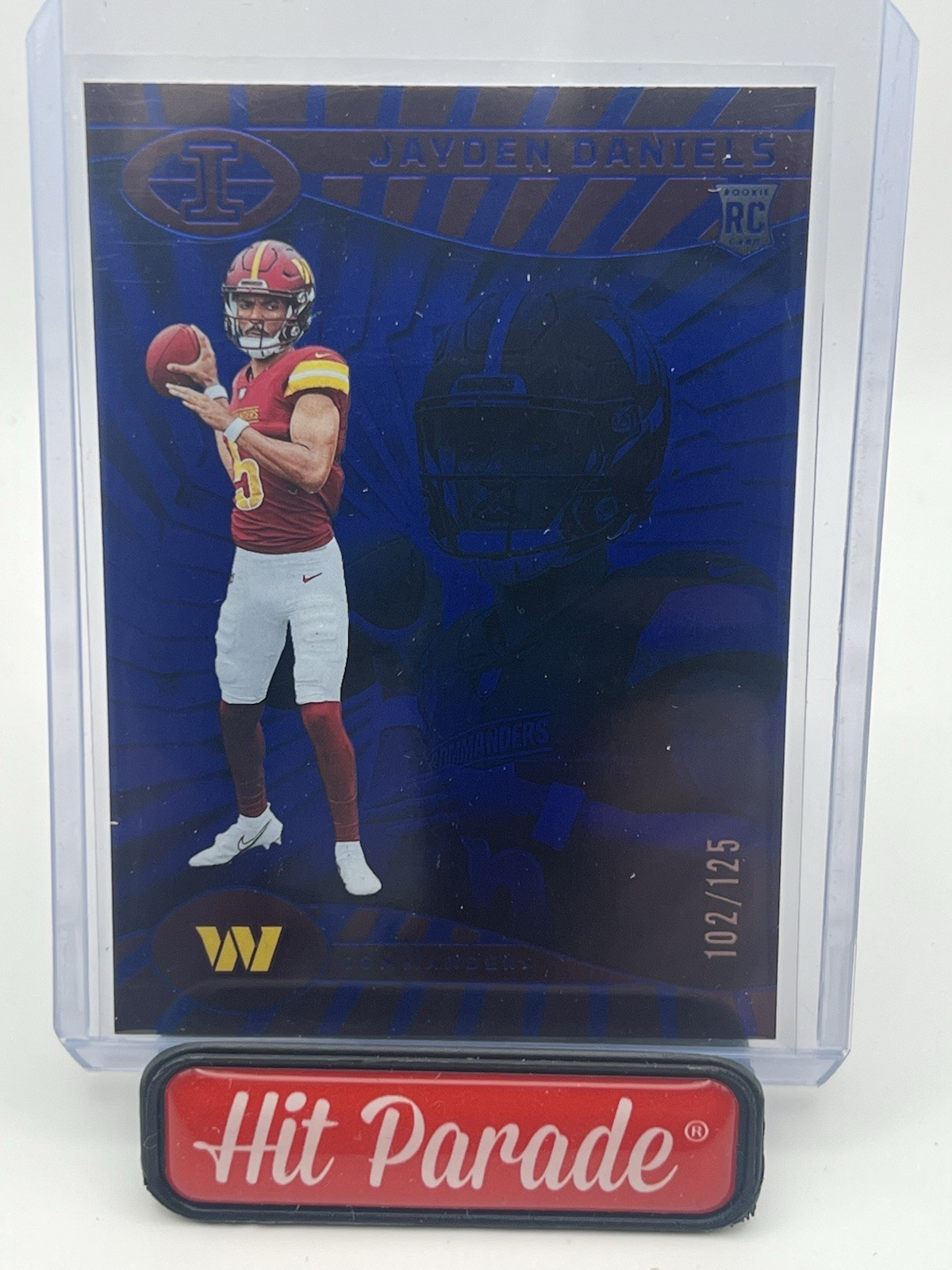 2024 Illusions Jayden Daniels Trophy Collection Blue /125 #93 RC 🔥 Commanders
