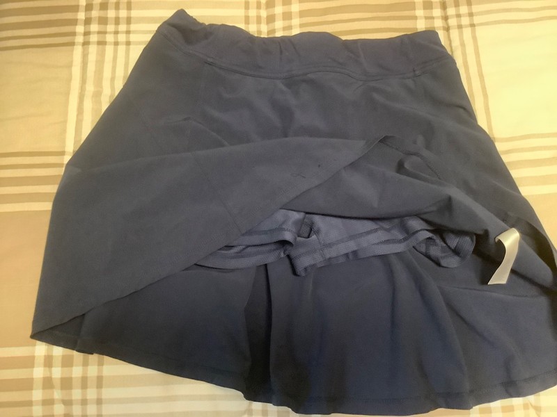ATHLETA Girl School Day Skort Size XXL 16 Navy Blue A-Line Stretch Golf Tennis