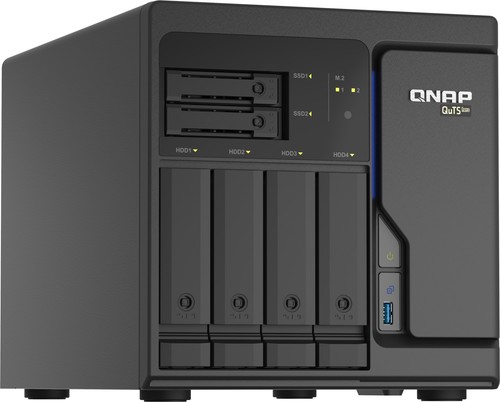 QNAP TS-h686-D1602-8G 6 Bay Desktop NAS Netzwerkspeicher ZFS 4x 2.5GBase PCIe - Bild 5 von 5