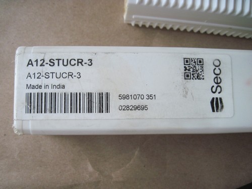 Seco A12-STUCR-3 Coolant Through Indexable Boring Bar, 3/4" Shank, 1" Min Bore - Picture 8 of 8