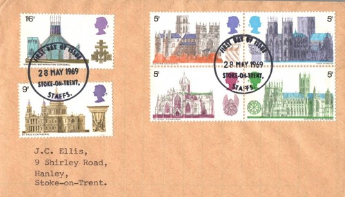 GB QEII FDC 1953 -1969 Pre Decimal Commemorative Registered Plain Fm 99p - Picture 177 of 213