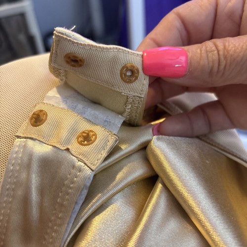 Womens Sleeveless Bodysuit Gold Satin Night Out romantic Leotard  Underwire S/P - Picture 11 of 12