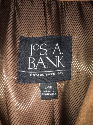 Jos. A Bank Overcoat Wool Blend Trench Coat Camel Tan  Jacket Size 42L - Picture 10 of 10