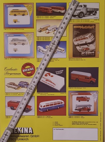 Brekina Prospekt Modellautos H0 1:87 Broschüre Messeneuheiten 1985 - Bild 2 von 2