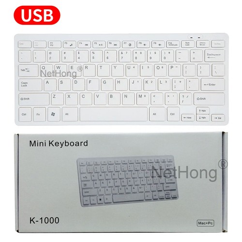 Klawiatura Keyboard PC przewodowa USB Windows cichy 78 przycisków ultracienki - Zdjęcie 16 z 16