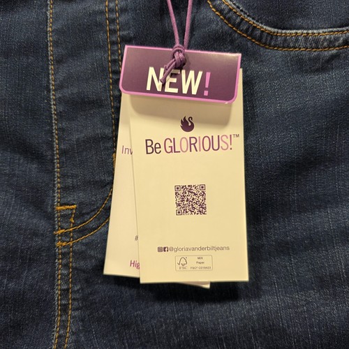 Gloria Vanderbilt Jeans Womens 12 Blue High-Rise Straight Shape Effect Pull On - Picture 10 of 15