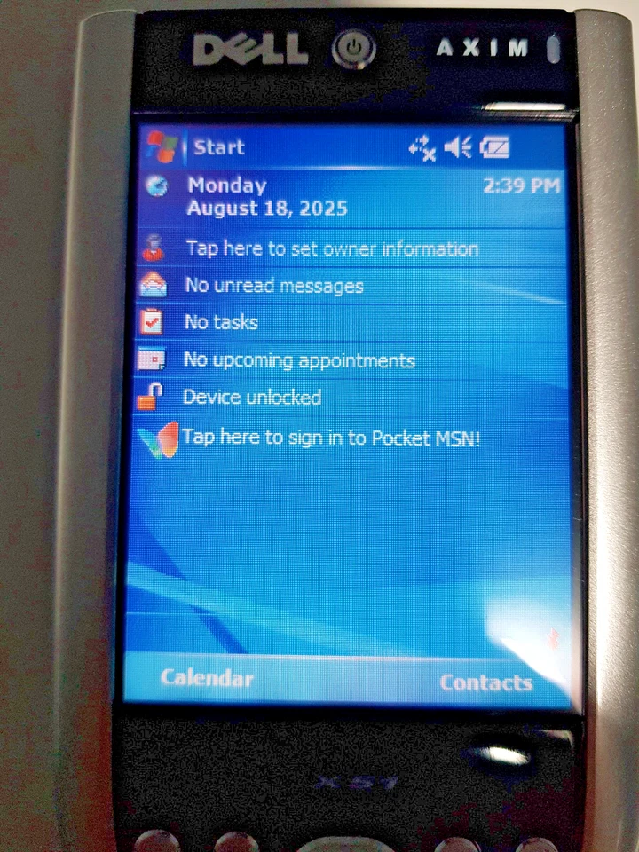 Dell Axim X51 PDA Pocket PC Windows Mobile Personal Digital Assitant Intel PXA - Image 4 of 4