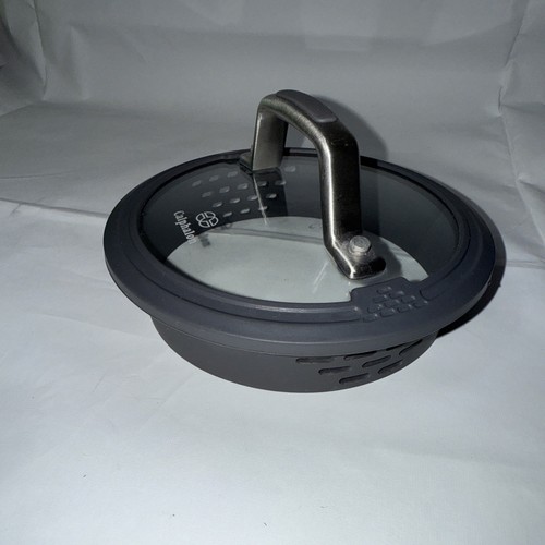 Calphalon 6" ID Glass Silicone Grey Rubber Replacement Strainer Lid Only