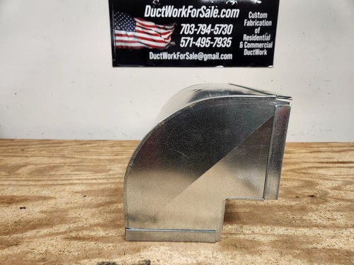 Plenum Radius Elbow 10.5" X 19.5" with 4"x4" throat includes slips and drives - Picture 6 of 6