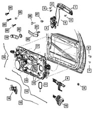 Genuine Mopar Window Regulator Motor Right 68044804AB