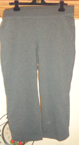 L. L. BEAN DUNKELGRAUE FRENCH TERRY PULL-ON CAPRI HOSE NEU GR. L - Bild 2 von 8