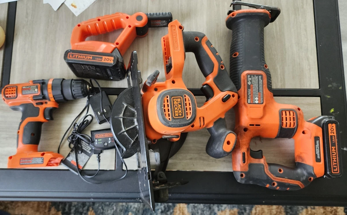 BLACK+DECKER Power Tool Battery Included 4 Tools Sets for sale | eBay