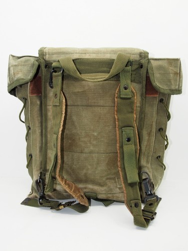 Mochila de lona militar del ejército de colección - Imagen 4 de 4