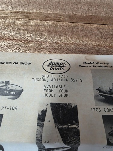 Vintage Dumas 19" Lightning Sail Boat No. 1110 - Picture 11 of 12