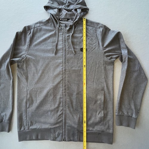 Travis Mathew Modus Operandi Full Zip Hoodie Activewear Golf Men's Medium Gray - Picture 6 of 10