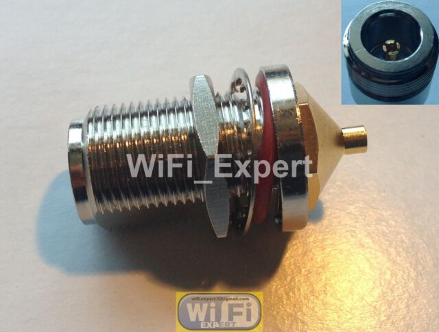1 x N female jack nut bulkhead solder connector for semi-rigid RG402 0.141/" USA