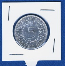 5 (DEM) Deutsche Marks 1968 D, Silver coin Federal Republic of Germany !