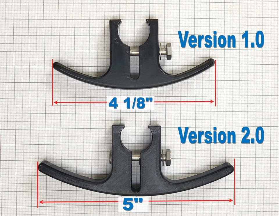 Robinson R22, R44, R66 Helicóptero Casco Auriculares Gancho ¡NUEVA VERSIÓN MÁS ANCHA 2.0!! Foto 2 de 4