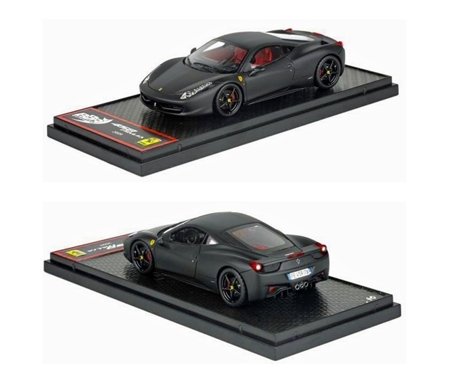 1 43 BBR Ferrari 458 Italia 2009 Matt negro - Negro Mate BBRC22C RARE NEW 1 43 BBR Ferrari 458 Italia 2009 Matt negro - Negro Mate BBRC22C RARE NEW