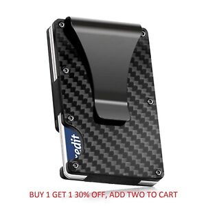Men-RFID-Blocking-Slim-Money-Clip-Wallet-Credit-Card-ID-Holder-Thin-Minimalist