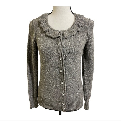 Collection fifty nine Damen Crystal Strickjacke mit Knopfleiste Wolle & Kaschmir XS - Bild 7 von 9