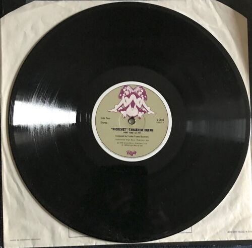 RICOCHET Tangerine Dream LP 1st press 33 12" 1975 Virgin UK vinyl album record - Picture 3 of 4