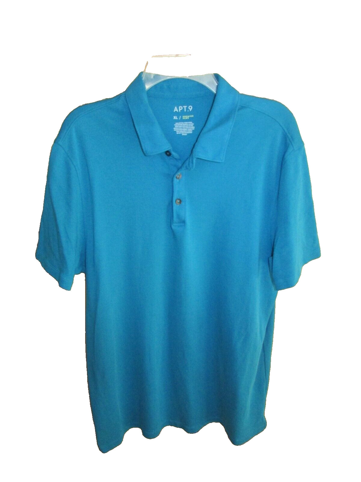 Apt 9 Mens Polo Shirt Short Sleeve Premier Flex Periwinkle Blue Sz XL