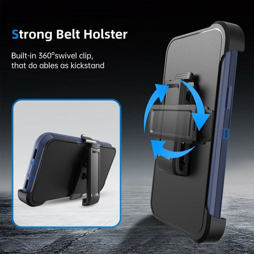 Funda híbrida resistente con clip para cinturón de vidrio templado para Samsung Galaxy Note 10/10+ - Imagen 5 de 54